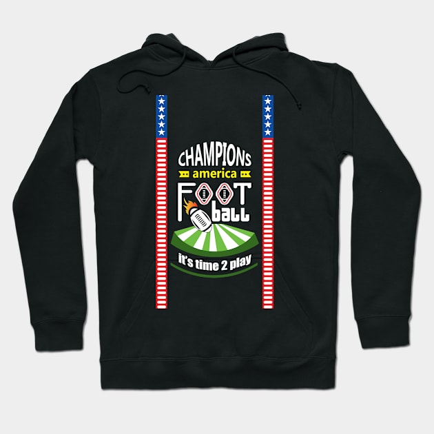 football in line Hoodie by creative7